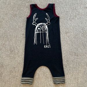 Rags to Raches EUC size 3/4T romper worn once